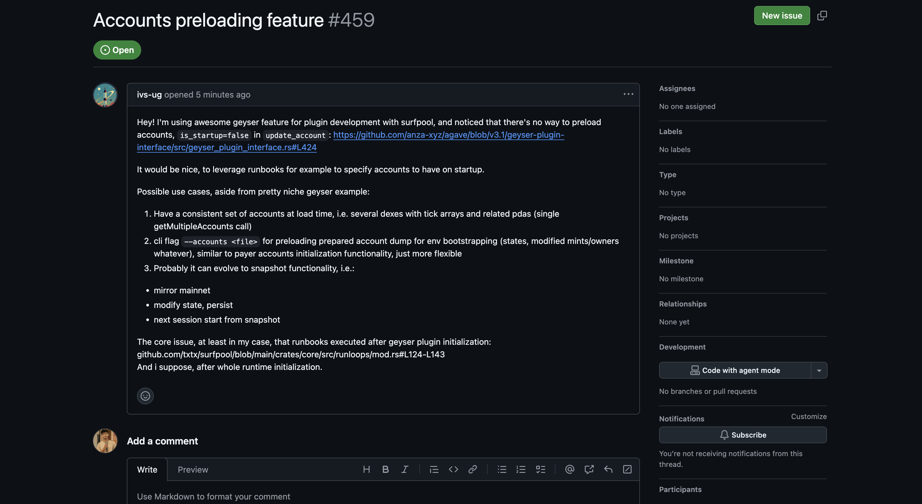 GitHub Interface Mockup